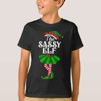 The Sy Elf Xmas Funny Christmas Matching Family Pa T-shirt