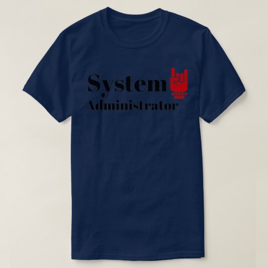 The System Administrator 1 T-shirt (Design voorkant)