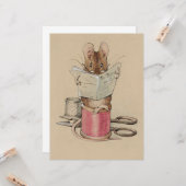 The Tailor Mouse (van Beatrix Potter) Kaart (Voorkant / Achterkant in situ)
