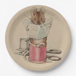 The Tailor Mouse (van Beatrix Potter) Papieren Bordje
