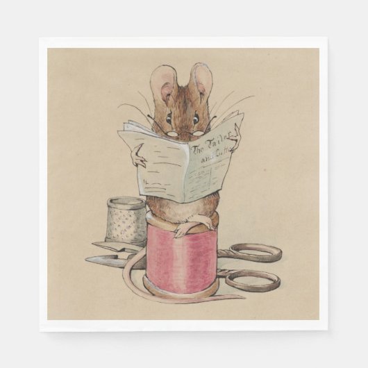 The Tailor Mouse (van Beatrix Potter) Servet (Voorkant)