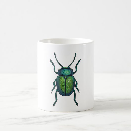 The tansy beetle koffiemok (Center)