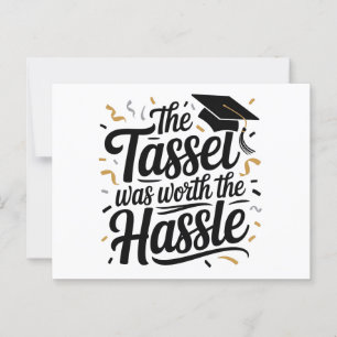 The Tassel Was Worth The Hassle – Afstuderen 2025 Briefkaart