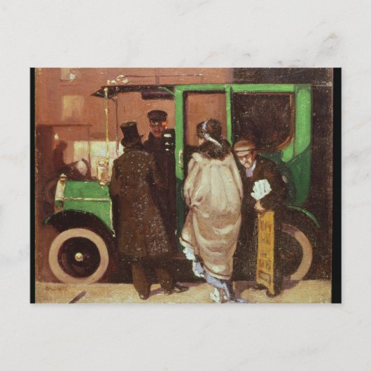 The Taxi Cab, c.1908-10 Briefkaart (Voorkant)