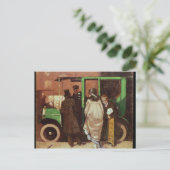The Taxi Cab, c.1908-10 Briefkaart (Staand voorkant)