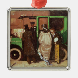 The Taxi Cab, c.1908-10 Metalen Ornament