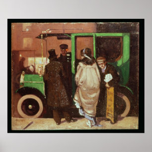 The Taxi Cab, c.1908-10 Poster