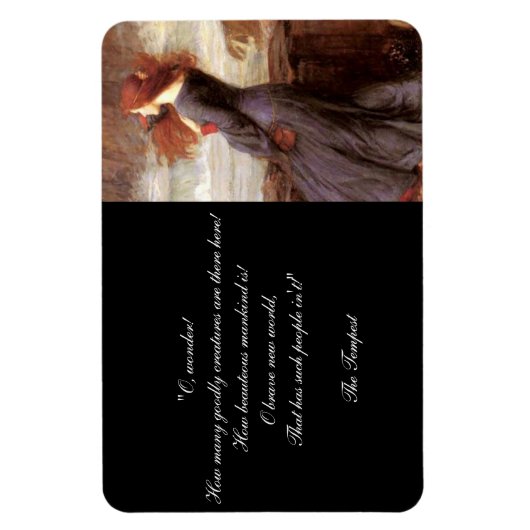 The Tempest Quote van William Shakespeare Magneet (Verticaal)
