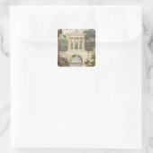 The Temple Bridge, van Ackermann's 'Repository of Vierkante Sticker (Tas)