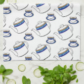 thé temps serviette de cuisine (Plié)