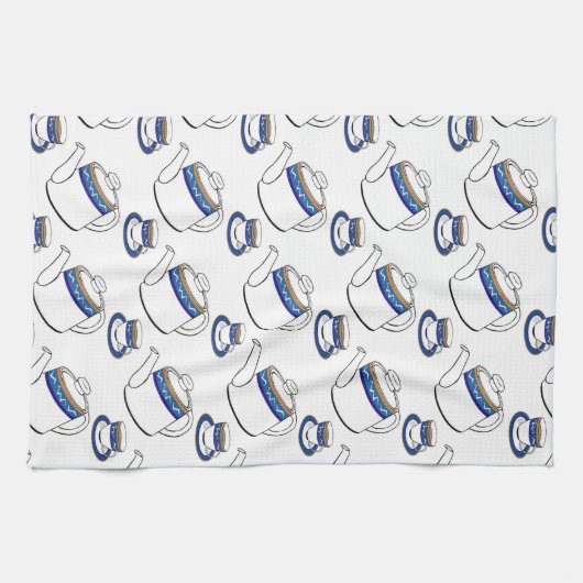 thé temps serviette de cuisine (Horizontal)