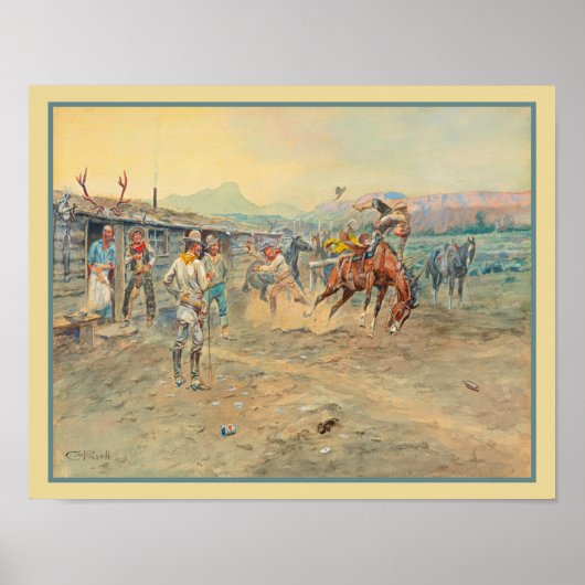 "The Tenderfoot" Old West Cowboy Poster (Voorkant)