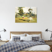 The Terrace Garden, Woburn Abbey (chromolitho) Canvas Afdruk (Insitu (Slaapkamer))
