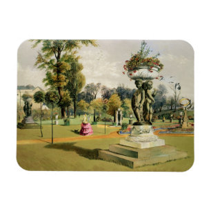 The Terrace Garden, Woburn Abbey (chromolitho) Magneet