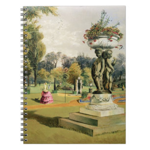 The Terrace Garden, Woburn Abbey (chromolitho) Notitieboek