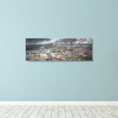 The TFrench on Hill 468 - Wrapped Canvas (Insitu (Houten vloer))