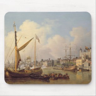 The Thames and the Tower of London, zogenaamd op t Muismat