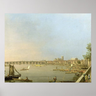 The Thames from the Terrace of Somerset House Poster