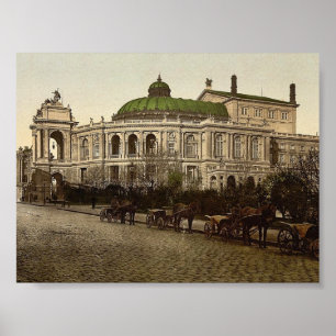 The Theater, Odessa, Rusland, (d.w.z. Oekraïne) le Poster