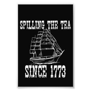 The Thee Morsen sinds 1773 Juli Geschiedenisleraar Foto Afdruk