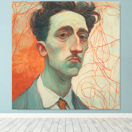 The Thin Man: Modern Expressionism Canvas Afdruk (Insitu (Houten vloer))