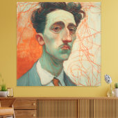 The Thin Man: Modern Expressionism Canvas Afdruk (Insitu (Woonkamer))