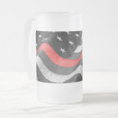 The Thin Red Line Matglas Bierpul (Voorkant links)