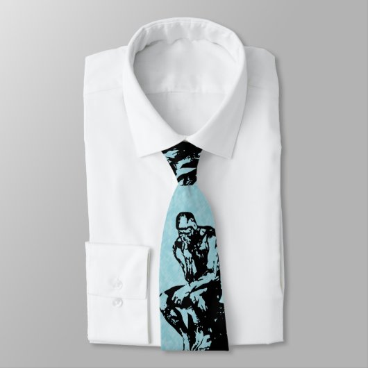 The Thinker by Auguste Rodin - Stropdas (Gebonden)