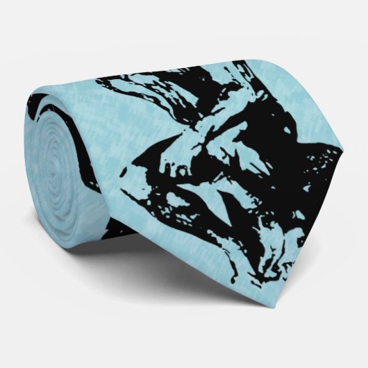 The Thinker by Auguste Rodin - Stropdas (Opgerold)