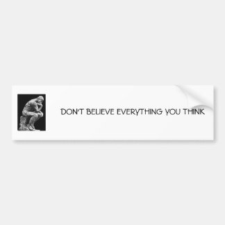 The Thinker by Rodin Bumpersticker