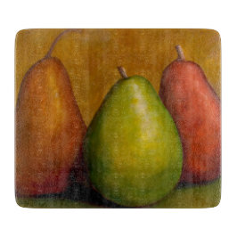 "The Three Amigos" Vibrant Pear Trio Snijplank