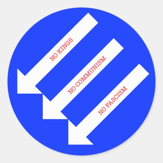 The Three Arrows Ronde Sticker (Voorkant)