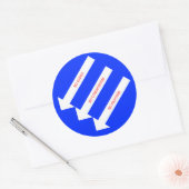 The Three Arrows Ronde Sticker (Envelop)