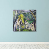 The Three Bathers, c.1879-82 Canvas Afdruk (Insitu (Houten vloer))
