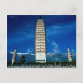 The Three Pagodas, Dali, provincie western-Yunnan, Briefkaart (Voorkant)