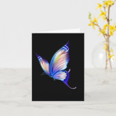 The Time For New Beginnings Is Now Tee Blue Buterf Kaart (Gele Bloem)