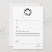 Thé-time invitation aux amateurs de thé (Dos)