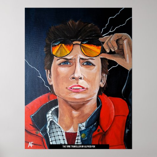 The Time Traveller Painting by Alfred Fox Poster (Voorkant)
