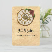 The Timeless Nocturne: Clockwork Heart Invitation (Debout devant)