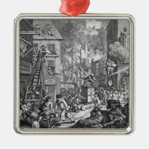 The Times, Bord I, 1762 Metalen Ornament