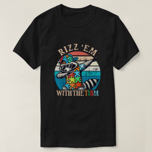 The Tism Rizz - Unlocking Charisma Level T-shirt (Design voorkant)