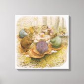 The Toads' Tea Party (door Beatrix Potter) Canvas Afdruk (Voorkant)