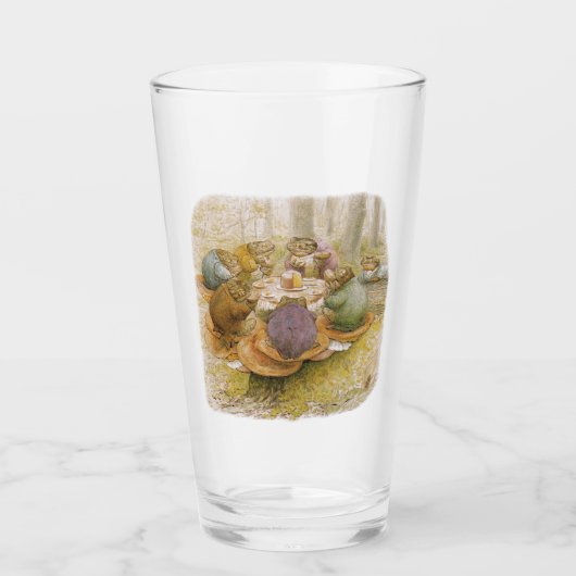 The Toads' Tea Party (door Beatrix Potter) Glas (Voorkant)