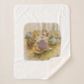 The Toads' Tea Party (door Beatrix Potter) Sherpa Deken (Voorkant)