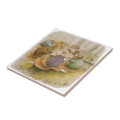 The Toads' Tea Party (door Beatrix Potter) Tegeltje (Zijkant)