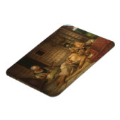 "The Tohunga-ta-moko at Work" - G. Lindauer Magneet (Linkerzijde)