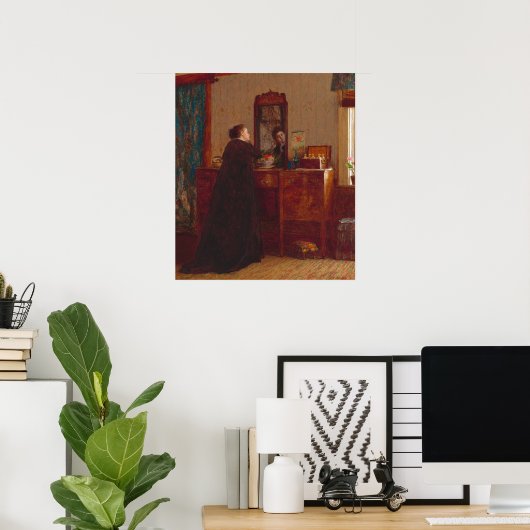 The Toilet - Eastman Johnson Fine Art Poster (Thuiskantoor)