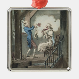 The Toilet of an Attorney's Clerk, gegraveerd door Metalen Ornament