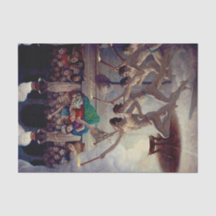 The Torch Race, Grecian Olympics Olympische Spelen Tissuepapier