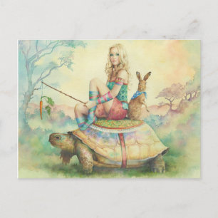 "The Tortoise and the Hare" van Scot Howden Briefkaart